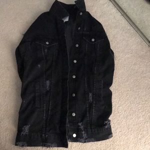 Black jean jacket